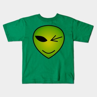 Winking Alien Kids T-Shirt